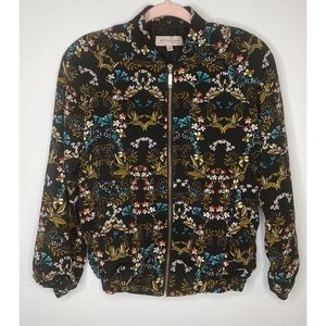Philosophy Apparel Pattern Bomber Jacket